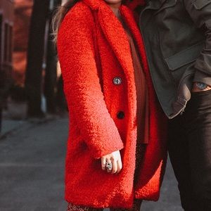 COPY - Red Zara Outerwear Jacket